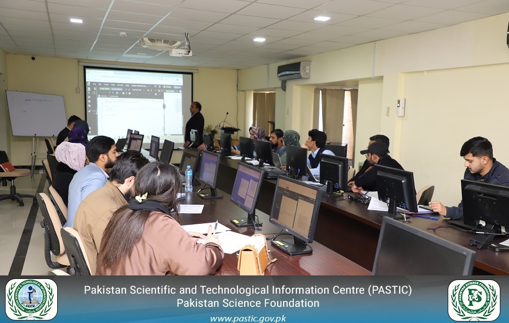 3rd Batch of Training on “Scientific Writing with LaTeX” Concludes Successfully at PASTIC National Center, Islamabad.
