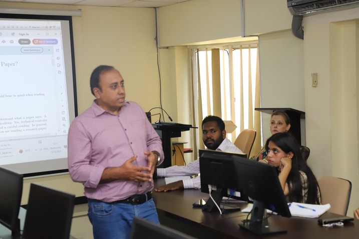 one-day introductory workshop on Research Tools and Techniques – covering SPSS, NVivo, and Mendeley Reference Management – at the PASTIC National Centre