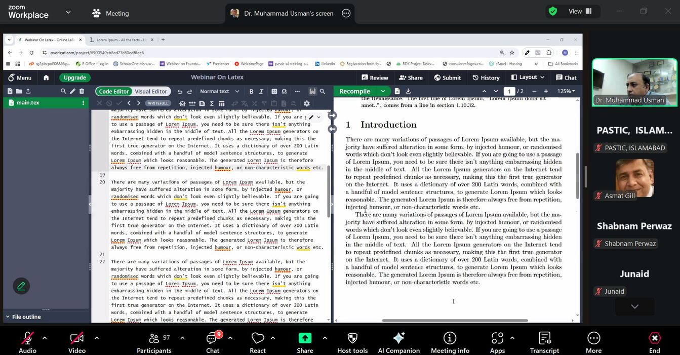 Two-Day Training Workshop on “Research Tools & Techniques Using SPSS”