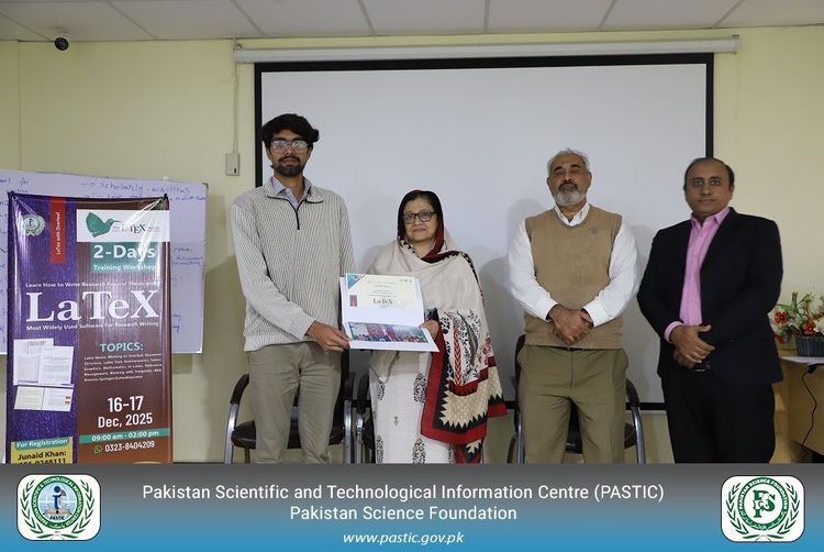 PASTIC Successfully Concludes Two-Day LaTeX Training Workshop at PASTIC National Centre, QAU Campus, Islamabad.