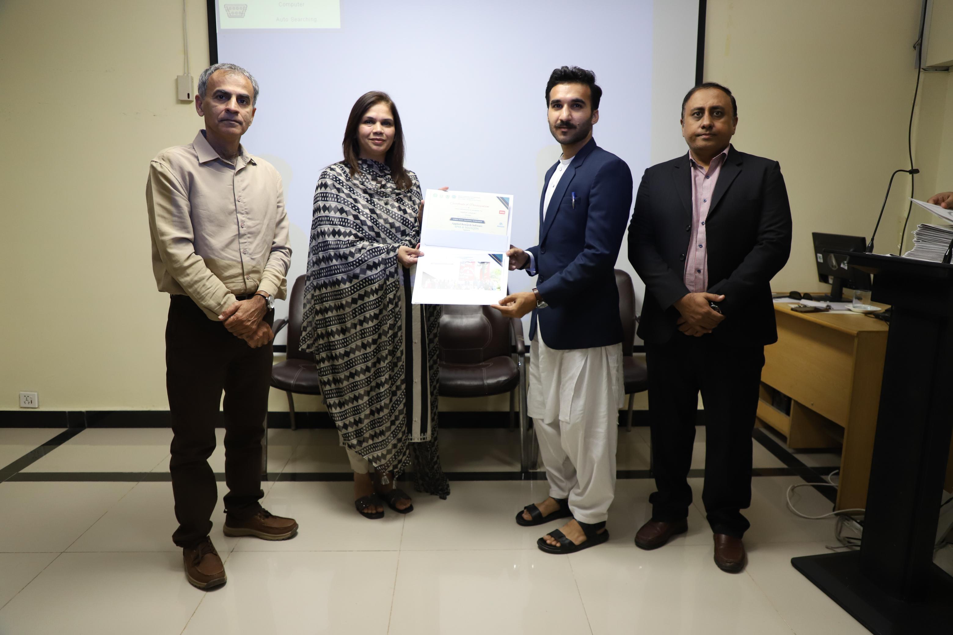 PASTIC National Centre Conducts Three-Day Training Programme on Research Tools for Dept. of Anthropology, QAU Students