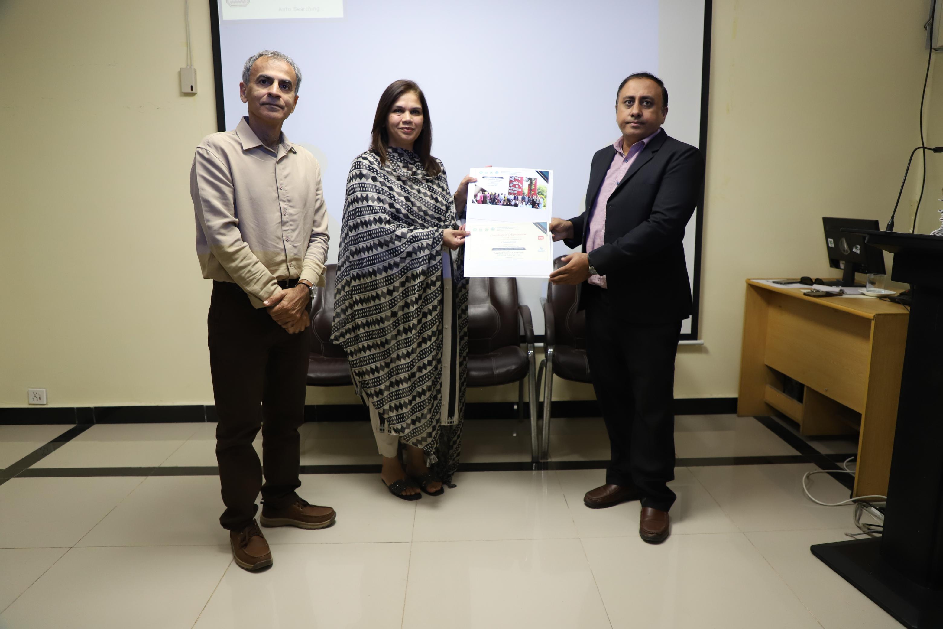 PASTIC National Centre Conducts Three-Day Training Programme on Research Tools for Dept. of Anthropology, QAU Students