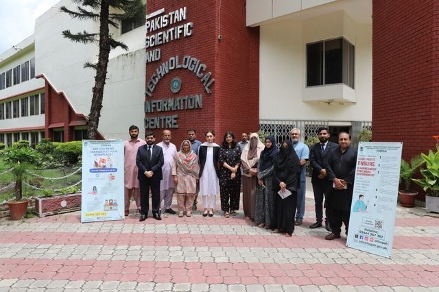 Group photograph from the workplace harassment awareness session at PASTIC